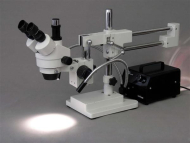 AmScope HL150-BY 150W Dual Gooseneck Fiber-Optic Illuminator (Black) (3)