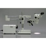AmScope HL250-AS 150W Fiber Optic Single Gooseneck Microscope Illuminator for Stereo Microscopes (1)