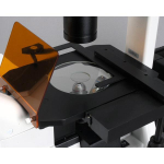 AmScope IN300T-FL-MBI3 IN300 Series Inverted Phase-Contrast Biological EPI-Fluorescent Trinocular Compound Microscope 40X-400X w/ 30W Halogen and 1.2MP USB 3.0 C-mount Camera (5)