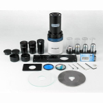 AmScope IN400TB-10M3 IN400 Series Inverted Infinity-Corrected Brightfield and Phase-Contrast Biological Trinocular Compound Microscope 40X-1200X w/ 30W Halogen, Quintuple Head and 10MP USB 3.0 C-mount Camera (9)