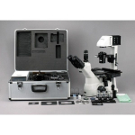 AmScope IN480TC-FL-3MG3 IN480 Series Inverted Infinity-Corrected Fluorescence Trinocular Compound Microscope 40X-1500X w/ Kohler Illumination and 2.3MP Global Shutter Camera (6)
