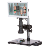 AmScope H800-96S-HD1080A-HDM H800 Series Zoom Inspection Digital Microscope 0.7X-5X w/ 1080p 15fps 5MP HDMI + Ring Light and 11.5" Monitor (0)