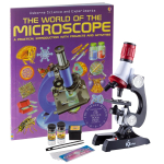 AmScope M28-KT1-W-WM Kids Beginner Compound Microscope 100X-1200X Magnification LED Toy Set with Slides Preparation Kit and Microscope Book (0)
