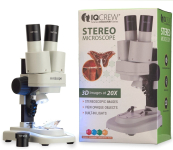 AmScope SE100-LED IQCrew Kid's SE100 Series Portable Battery-Powered Stereo Microscope 20X Magnification w/ LED Light (0)