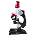 AmScope M28-KT1-W-WM Kids Beginner Compound Microscope 100X-1200X Magnification LED Toy Set with Slides Preparation Kit and Microscope Book (1)
