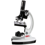 AmScope M30-ABS-KT1-W-WM IQCrew 1200X Magnification 48-pcs Kids Student Beginner Compound Microscope Kit w/ Slides, LED Light, Carrying Box and Book (1)