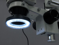 AmScope LED-60 60-LED Microscope Ring Light Illuminator w Adapter and Control Box (1)