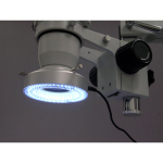 AmScope LED-80M 80-LED Microscope Ring Light w Heavy-Duty Metal Box and Adapter (2)