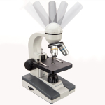 AmScope M148C-E M148 Series Monocular Student Compound Microscope 40X-1000X Magnification With Glass Optics and USB Digital Camera (5)