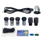AmScope MD827E30 40X-400X 3MP Digital Integrated Microscope w/ Halogen Illumination (6)