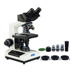 AmScope MD827Z30L-PHD 40X-2500X 3MP Digital Integrated Microscope w/ LED Illumination + 3-lens Phase-contrast Kit (0)