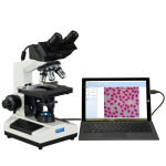AmScope MD827Z30L-PHD 40X-2500X 3MP Digital Integrated Microscope w/ LED Illumination + 3-lens Phase-contrast Kit (2)