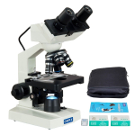 AmScope MD82EZ10-A188V-SCP 40X-2500X 1.3MP Digital Integrated Microscope w/ LED Illumination + Vinyl Case, Blank Slides, Tissues (0)