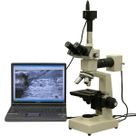 AmScope ME300T-8M ME300 Series Metallurgical Trinocular Compound Microscope 40X-400X Magnification with 8MP USB 2.0 Camera (1)