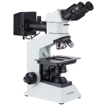 AmScope ME580BC-PZ-2L-5M Compact Metallurgical Upright Binocular Compound Microscope 40X-1250X Magnification w/ Dual Illumination Polarized Light and 5MP USB 2.0 C-mount Camera (6)