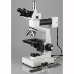 AmScope ME300TZB-2L-10M ME300 Series Metallurgical Trinocular Compound Microscope 40X-2000X Magnification w/ Dual-illumination and 10MP USB 2.0 C-mount Camera (7)