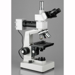 AmScope ME300TZB-2L-10M ME300 Series Metallurgical Trinocular Compound Microscope 40X-2000X Magnification w/ Dual-illumination and 10MP USB 2.0 C-mount Camera (6)