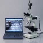 AmScope ME300TZB-2L-10M ME300 Series Metallurgical Trinocular Compound Microscope 40X-2000X Magnification w/ Dual-illumination and 10MP USB 2.0 C-mount Camera (10)