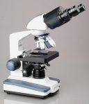 AmScope B120C-WM B120 Series Binocular Compound Microscope 40X-2500X Magnification with LED, Siedentopf Head, 3D Stage and Microscope Book (1)