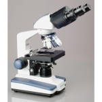 AmScope B120-WM B120 Series Binocular Compound Microscope 40X-1000X Magnification with LED, Siedentopf Head, Double Layer Mechanical Stage and Book (1)