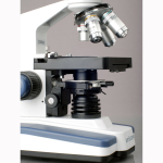 AmScope B020C-72P100S22 B020 Series Lab Binocular Compound Microscope 40X-2500X Magnification with LED, 3D Mech Stage and Slides (4)