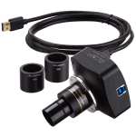 AmScope T490B-PCS-5MBI T490 Series Phase-Contrast Simul-Focal Trinocular Compound Microscope 40X-2000X Magnification with 20W Halogen, 5.3MP (3)