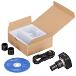 AmScope MU130 1.3MP USB 2.0 Color CMOS C-Mount Microscope Camera with Reduction Lens (2)