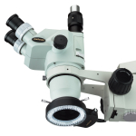 AmScope LED-144B-ZK AmScope 144 LED Intensity-Adjustable Ring Light: Stereo Microscope Accessory with Black Housing (3)