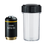 AmScope AX-B 4X-10X-40X-100X Achromatic Microscope Objective Set with Black Finish (2)