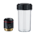 AmScope AX-B 4X-10X-40X-100X Achromatic Microscope Objective Set with Black Finish (1)