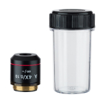 AmScope A4X-INF-B 4X Infinity Achromatic Microscope Objective with Black Finish (1)