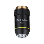 AmScope PA10X-B 10X Plan Achromatic Microscope Objective Lens with Black Finish (0)