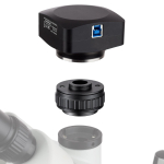 AmScope AD-C035-CX C-mount Camera Adapter Low-profile 0.35X Magnification for Microscopes w/ CX Photo-port (2)