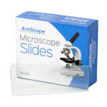 AmScope BS-50P 50 Blank Microscope Slide Ground Edges Pre-Cleaned Clear Glass Microscope Slides (0)