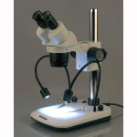 AmScope TS-2G-FR-V331 Stereo Microscope Table Stand With Built In Dual Gooseneck Illuminator and Focusing Rack (3)