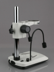 AmScope TS-2G-FR-V331 Stereo Microscope Table Stand With Built In Dual Gooseneck Illuminator and Focusing Rack (1)