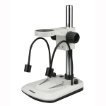 AmScope TS-2G-FR-V331 Stereo Microscope Table Stand With Built In Dual Gooseneck Illuminator and Focusing Rack (0)