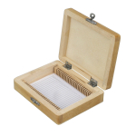 AmScope PS25-WBX4 4 Pack Microscope Slide Wooden Box Holding 25 Piece Slides (0)