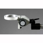 AmScope BSS-120A-FR Single Arm Boom Stand for Stereo Microscopes - Aluminum Arm, Tube Mount, 76mm Focus Block (4)