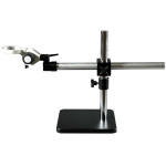 AmScope BSS-120B-FR Single Arm Boom Stand for Stereo Microscopes - Aluminum Arm, Pin Mount, 76mm Focus Block (0)