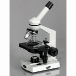 AmScope M220C-E1 M220 Series Monocular Compound Microscope 40X-1000X Magnification with 3D Mechanical Stage and 1MP Camera (1)
