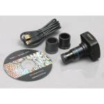 AmScope SM-8TZ-144S-10M SM-8T Series Articulating Arm Zoom Stereo Microscope 3.5X-90X Magnification w/ 144-LED and 10MP Digital Camera (5)