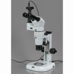 AmScope PM240T-M PM240 Series Zoom Trinocular Stereo Microscope 8X-80X Magnification on Track Stand w/ Common Main Objective(CMO) and 1.3MP Camera (3)