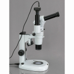 AmScope PM240T-5M PM240 Series Zoom Trinocular Stereo Microscope 8X-80X Magnification on Track Stand w/ Common Main Objective(CMO) and 5MP Camera (2)