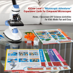 AmScope BK-EXCL1 Compound Microscope Experiment Cards for Kids Fun and Educational Microscope Experiments (Level 1) (1)