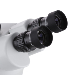 AmScope SM-2TPZZ 3.5X-180X Simul-Focal Trinocular Stereo Zoom Microscope w/Dual Halogen Lights (3)