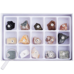 AmScope KVB-GEM-140-EXP Kid's Natural Gemstone Explorer Series Set 1080P HD Portable LCD Digital Color Microscope, Natural Gemstone Activity Set (4)