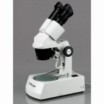 AmScope SE305-AZ-M SE305 Series Compact Multi-Lens Binocular Stereo Microscope 10X-60X w/ Reverse Angled Head, Metal Stand,Lighting, 1.3MP Camera (2)