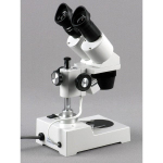 AmScope SE304-P-E SE304 Series Compact Multi-Lens Binocular Stereo Microscope 20X-40X on Metal Stand w/ Reverse Angled Head, Lighting, 1MP Camera (3)