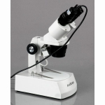 AmScope SE306R-AZ-E2 SE306 Series Compact Multi-Lens Binocular Stereo Microscope 20X-80X w/ Angled Head, Metal Track Stand, Lighting, 2MP Camera (1)